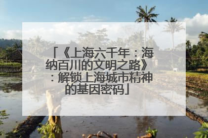 《上海六千年：海纳百川的文明之路》：解锁上海城市精神的基因密码