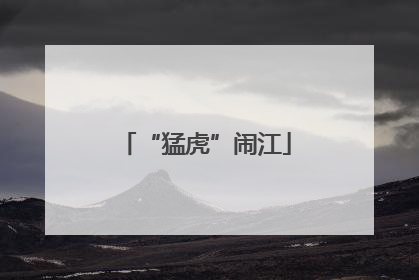 “猛虎”闹江