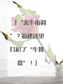 “北牛南调”？福建这里打起了“牛算盘”！