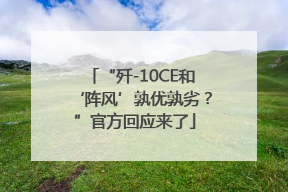“歼-10CE和‘阵风’孰优孰劣？”官方回应来了