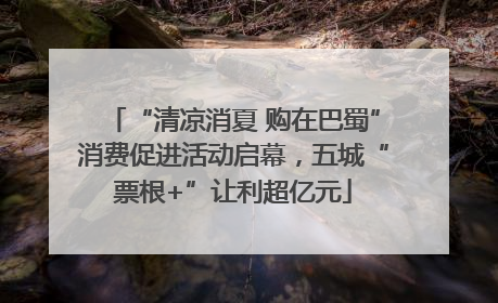 “清凉消夏 购在巴蜀”消费促进活动启幕，五城“票根+”让利超亿元
