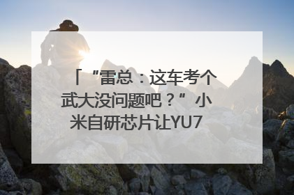 “雷总：这车考个武大没问题吧？”小米自研芯片让YU7会学习｜汽车科技