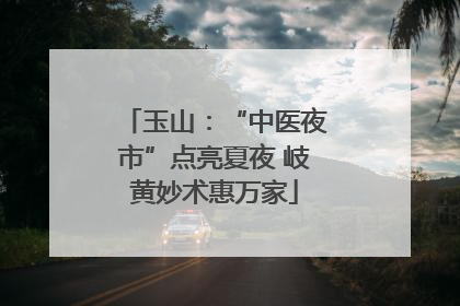 玉山：“中医夜市”点亮夏夜 岐黄妙术惠万家