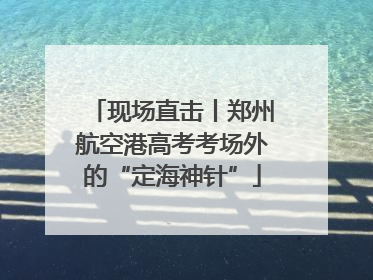 现场直击丨郑州航空港高考考场外的“定海神针”