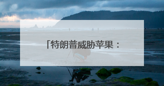 特朗普威胁苹果：不在美制造，就缴至少25%关税