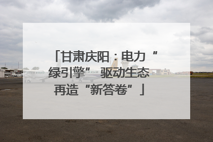 甘肃庆阳：电力“绿引擎” 驱动生态再造“新答卷”