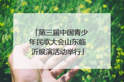 第三届中国青少年民歌大会山东临沂展演活动举行