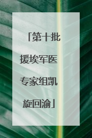 第十批援埃军医专家组凯旋回渝