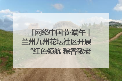 网络中国节·端午｜兰州九州花坛社区开展“红色领航 粽香敬老”端午主题活动