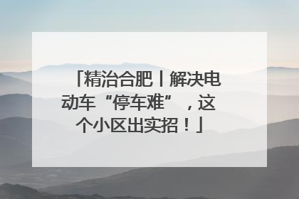 精治合肥丨解决电动车“停车难”，这个小区出实招！