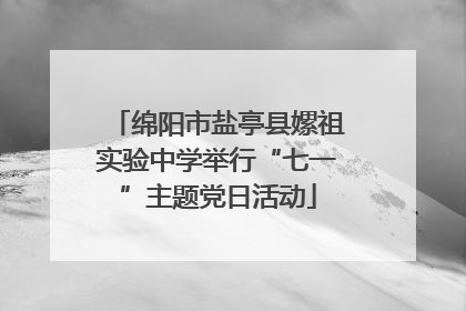 绵阳市盐亭县嫘祖实验中学举行“七一”主题党日活动
