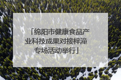 绵阳市健康食品产业科技成果对接梓潼专场活动举行