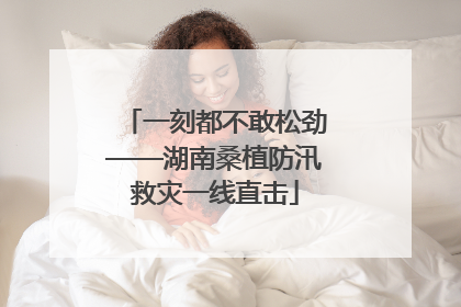 一刻都不敢松劲——湖南桑植防汛救灾一线直击