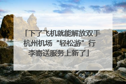 下了飞机就能解放双手 杭州机场“轻松游”行李寄送服务上新了