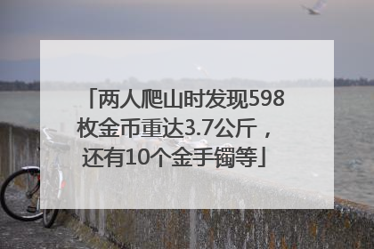 两人爬山时发现598枚金币重达3.7公斤，还有10个金手镯等
