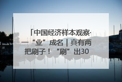 中国经济样本观察·一“业”成名｜真有两把刷子！“刷”出30亿级“颜值经济”