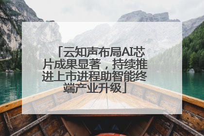 云知声布局AI芯片成果显著，持续推进上市进程助智能终端产业升级