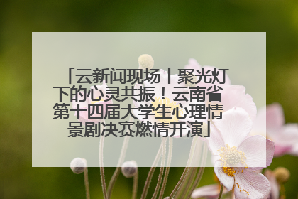 云新闻现场丨聚光灯下的心灵共振！云南省第十四届大学生心理情景剧决赛燃情开演