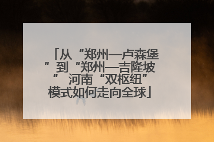 从“郑州—卢森堡”到“郑州—吉隆坡” 河南“双枢纽”模式如何走向全球