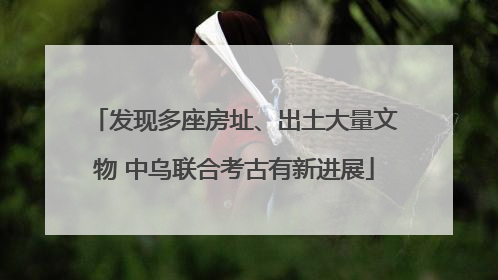发现多座房址、出土大量文物 中乌联合考古有新进展