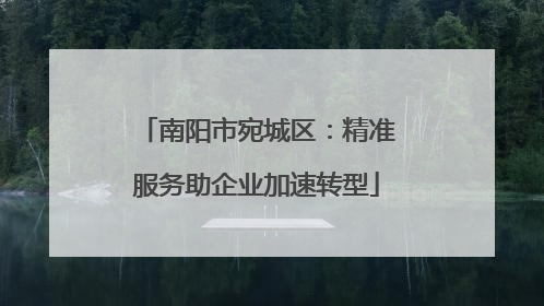 南阳市宛城区：精准服务助企业加速转型
