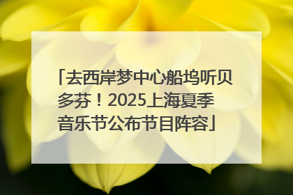 去西岸梦中心船坞听贝多芬！2025上海夏季音乐节公布节目阵容