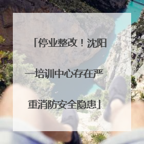 停业整改！沈阳一培训中心存在严重消防安全隐患