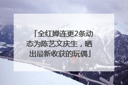 全红婵连更2条动态为陈艺文庆生，晒出最新收获的玩偶