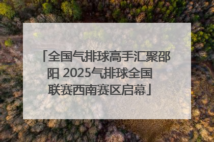 全国气排球高手汇聚邵阳 2025气排球全国联赛西南赛区启幕