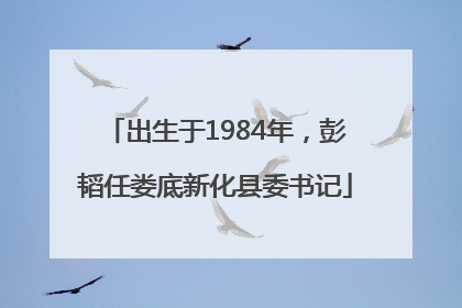 出生于1984年，彭韬任娄底新化县委书记