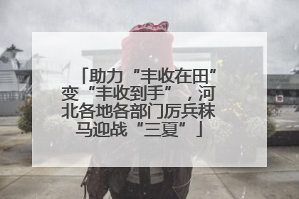 助力“丰收在田”变“丰收到手”，河北各地各部门厉兵秣马迎战“三夏”