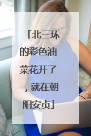 北三环的彩色油菜花开了，就在朝阳安贞