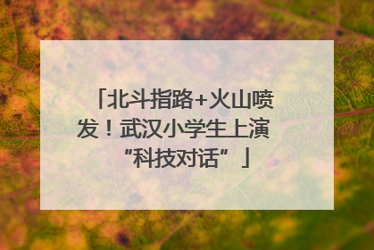 北斗指路+火山喷发！武汉小学生上演“科技对话”