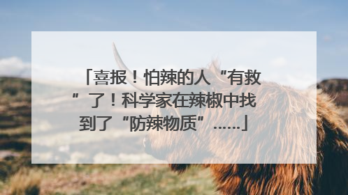 喜报！怕辣的人“有救”了！科学家在辣椒中找到了“防辣物质”……