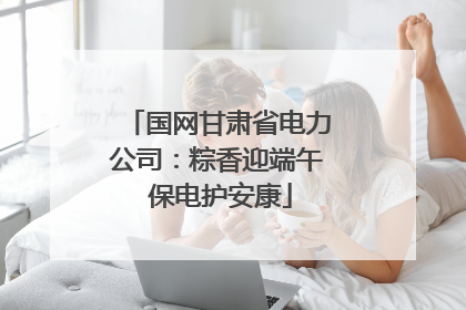 国网甘肃省电力公司：粽香迎端午 保电护安康