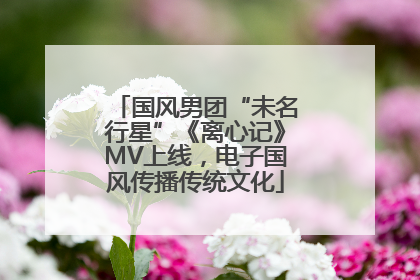 国风男团“未名行星”《离心记》MV上线，电子国风传播传统文化