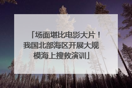 场面堪比电影大片！我国北部海区开展大规模海上搜救演训