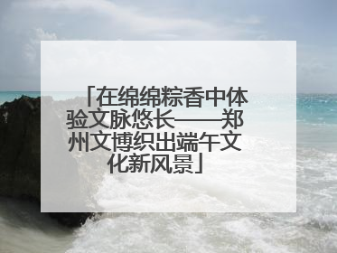 在绵绵粽香中体验文脉悠长——郑州文博织出端午文化新风景
