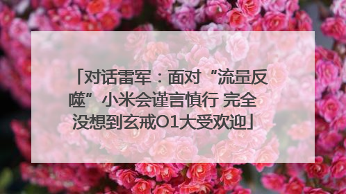 对话雷军：面对“流量反噬”小米会谨言慎行 完全没想到玄戒O1大受欢迎