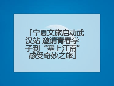 宁夏文旅启动武汉站 邀请青春学子到“塞上江南”感受奇妙之旅