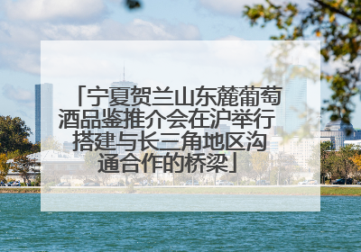 宁夏贺兰山东麓葡萄酒品鉴推介会在沪举行 搭建与长三角地区沟通合作的桥梁