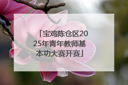 宝鸡陈仓区2025年青年教师基本功大赛开赛