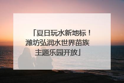 夏日玩水新地标！潍坊弘润水世界苗族主题乐园开放