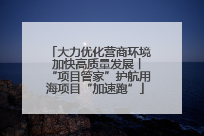 大力优化营商环境 加快高质量发展丨“项目管家”护航用海项目“加速跑”