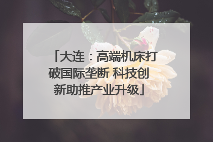 大连：高端机床打破国际垄断 科技创新助推产业升级