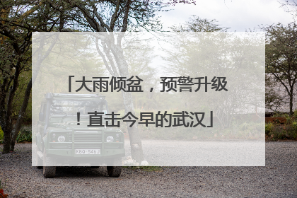 大雨倾盆，预警升级！直击今早的武汉