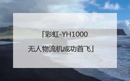 彩虹-YH1000无人物流机成功首飞