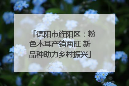 德阳市旌阳区：粉色木耳产销两旺 新品种助力乡村振兴