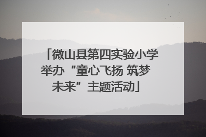 微山县第四实验小学举办“童心飞扬 筑梦未来”主题活动
