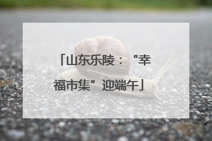 山东乐陵：“幸福市集”迎端午